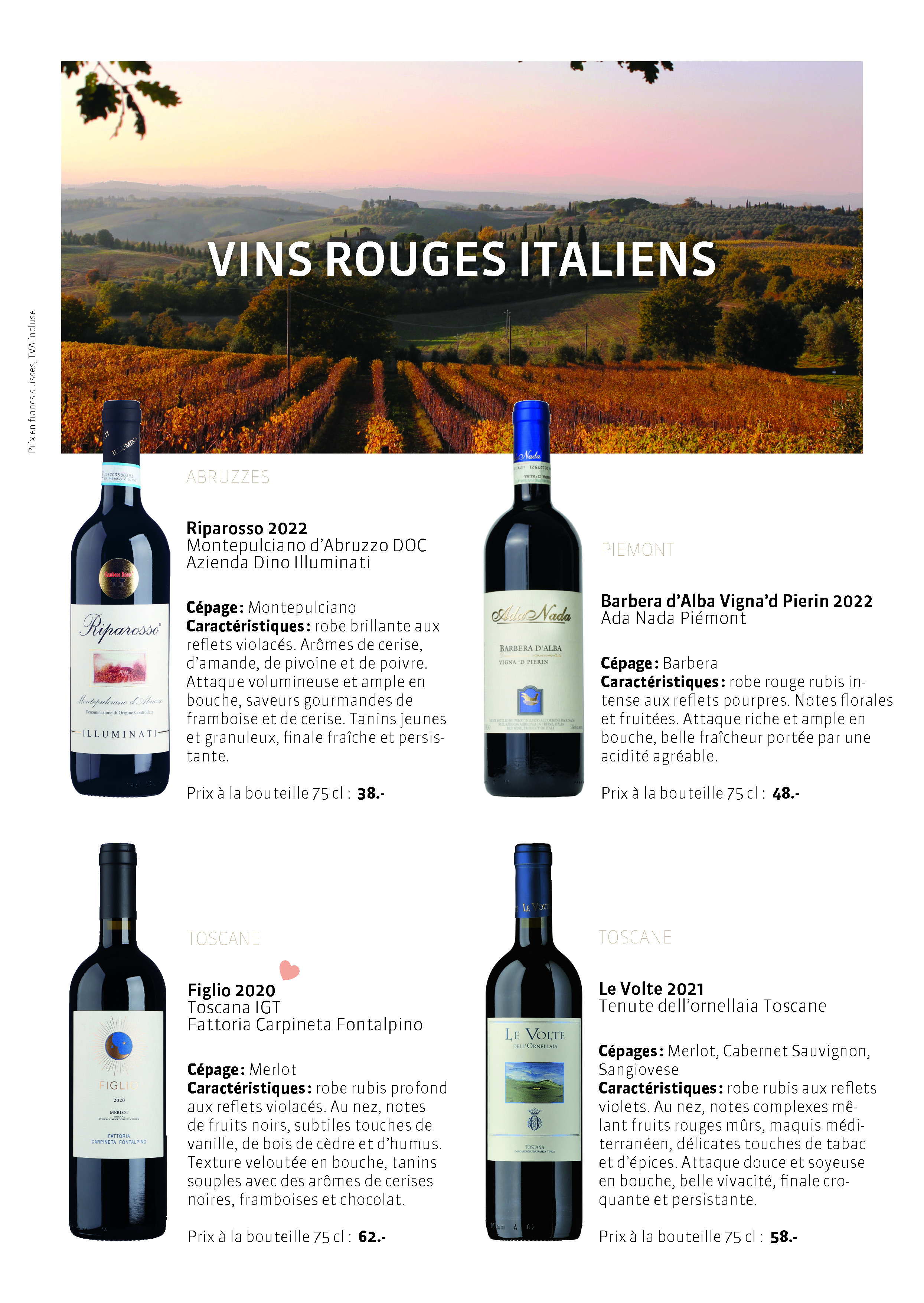 Les Vins Rouges Italiens