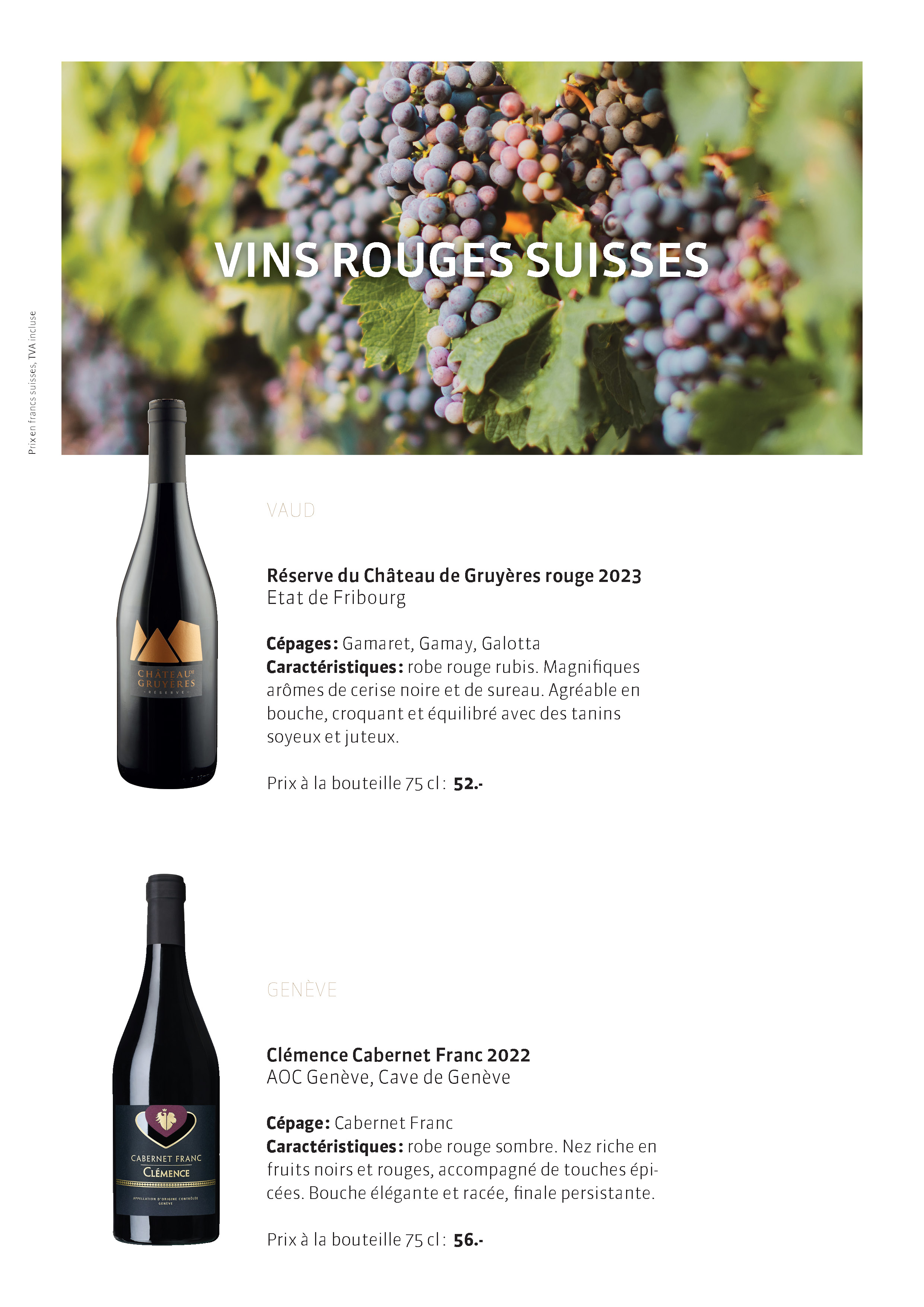 Les Vins Rouges Suisses