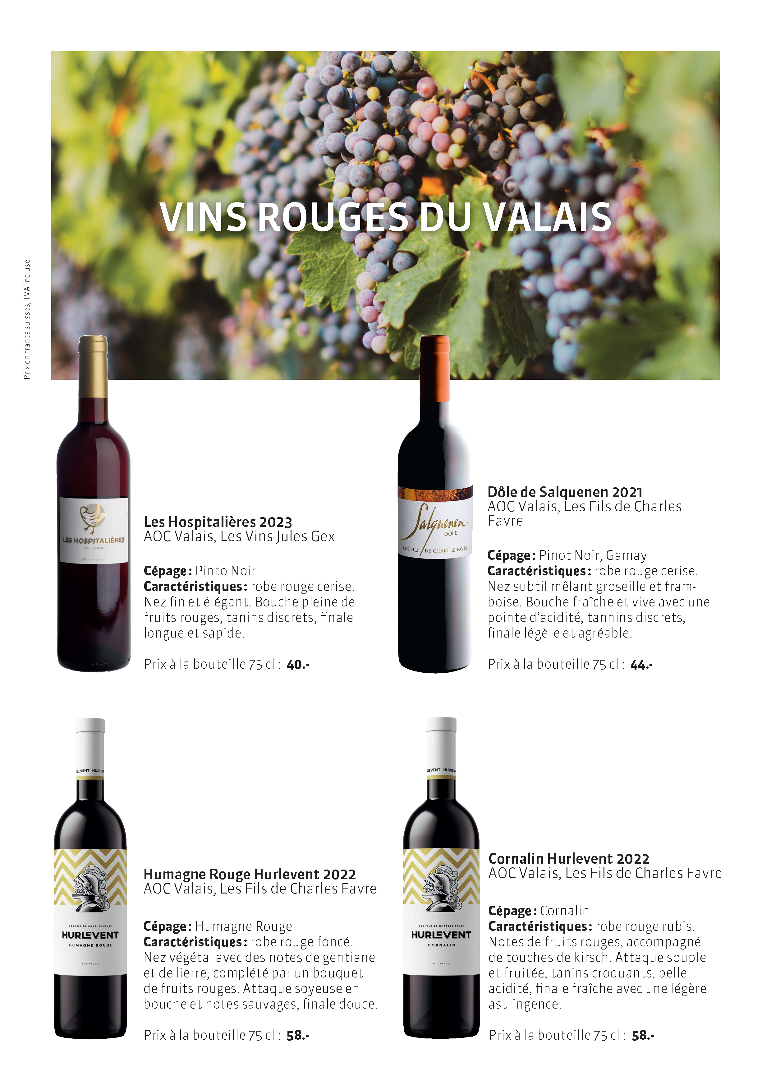 Les Vins Rouges Suisses